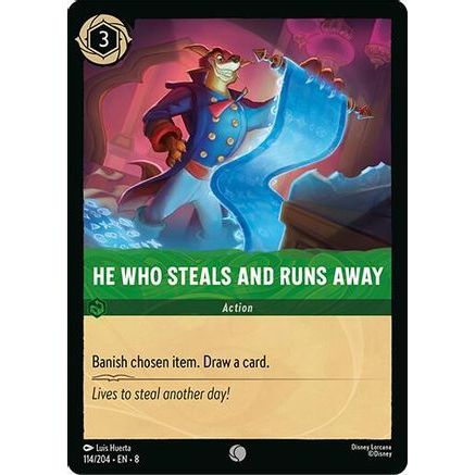 He Who Steals And Runs Away (114/204) - Reign of Jafar Cold Foil