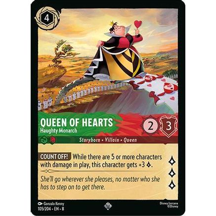 Queen of Hearts - Haughty Monarch (105/204) - Reign of Jafar