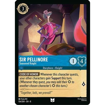 Sir Pellinore - Seasoned Knight (154/204) - Reign of Jafar Cold Foil