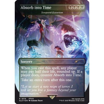 Absorb into Time - Temporal Extortion (Rainbow Foil) (SLD-1859) - Secret Lair Drop Series Foil