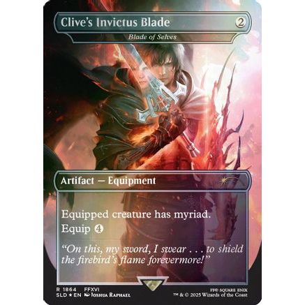 Clive's Invictus Blade - Blade of Selves (Rainbow Foil) (SLD-1864) - Secret Lair Drop Series Foil