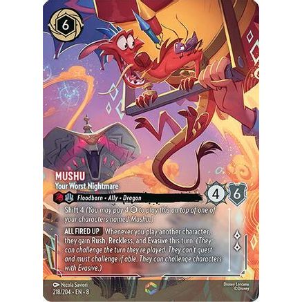 Mushu - Your Worst Nightmare (Enchanted) (218/204) - Reign of Jafar Holofoil