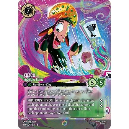 Kuzco - Impulsive Llama (Enchanted) (210/204) - Reign of Jafar Holofoil