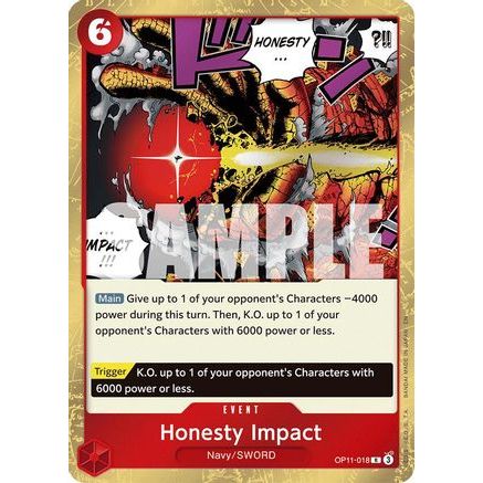 Honesty Impact (OP11-018) - A Fist of Divine Speed Foil