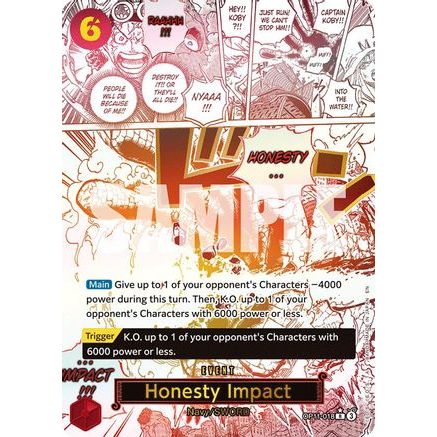 Honesty Impact (Alternate Art) (OP11-018) - A Fist of Divine Speed Foil