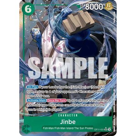 Jinbe (031) (Alternate Art) (OP11-031) - A Fist of Divine Speed Foil