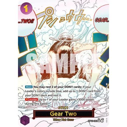 Gear Two (Alternate Art) (OP11-080) - A Fist of Divine Speed Foil