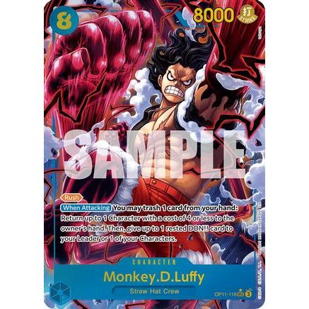 Monkey.D.Luffy (118) (Alternate Art) (OP11-118) - A Fist of Divine Speed Foil