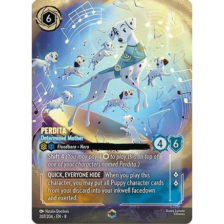 Perdita - Determined Mother (Enchanted) (207/204) - Reign of Jafar Holofoil