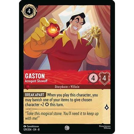 Gaston - Arrogant Showoff (129/204) - Reign of Jafar Cold Foil