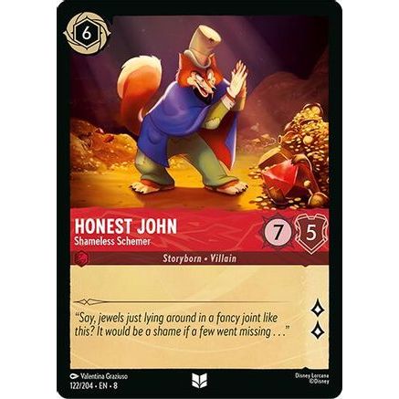Honest John - Shameless Schemer (122/204) - Reign of Jafar Cold Foil