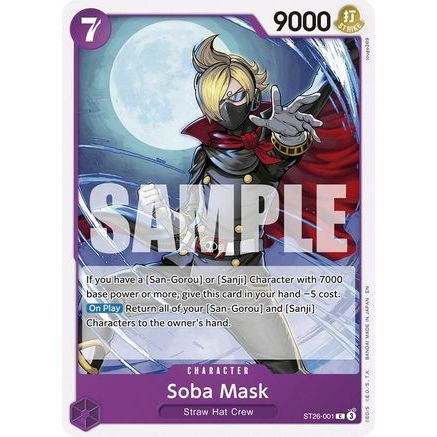 Soba Mask (ST26-001) - Starter Deck 26: PURPLE/BLACK Monkey.D.Luffy