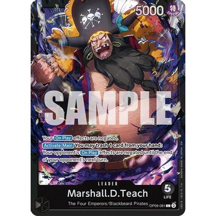 Marshall.D.Teach (OP09-081) (OP09-081) - Starter Deck 27: BLACK Marshall.D.Teach Foil