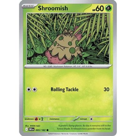 Shroomish 5 - SV10 Destined Rivals Reverse Holofoil