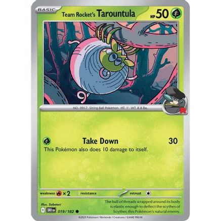 Team Rocket's Tarountula 19 - SV10 Destined Rivals