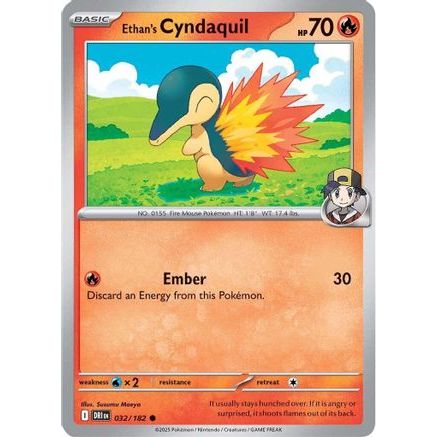 Ethan's Cyndaquil 32 - SV10 Destined Rivals Reverse Holofoil