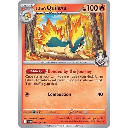 Ethan's Quilava 33 - SV10 Destined Rivals Reverse Holofoil