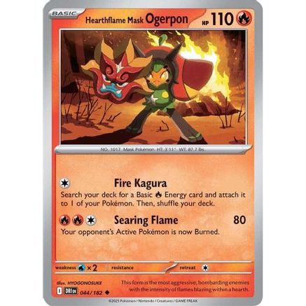 Hearthflame Mask Ogerpon 44 - SV10 Destined Rivals