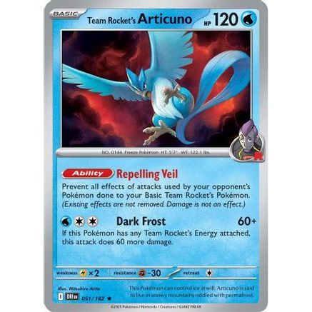 Team Rocket's Articuno 51 - SV10 Destined Rivals Holofoil