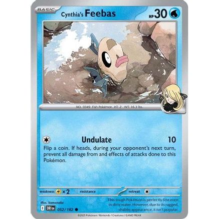 Cynthia's Feebas 52 - SV10 Destined Rivals Reverse Holofoil