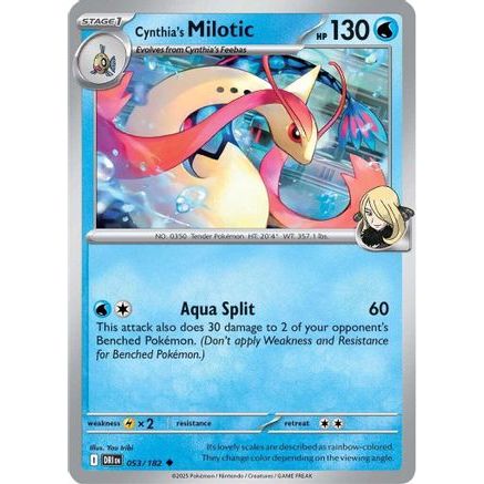 Cynthia's Milotic 53 - SV10 Destined Rivals Reverse Holofoil