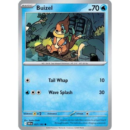 Buizel 57 - SV10 Destined Rivals Reverse Holofoil