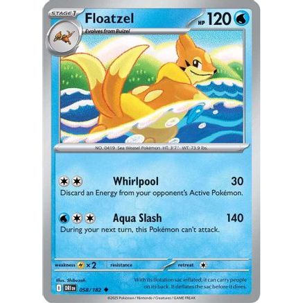 Floatzel 58 - SV10 Destined Rivals Reverse Holofoil