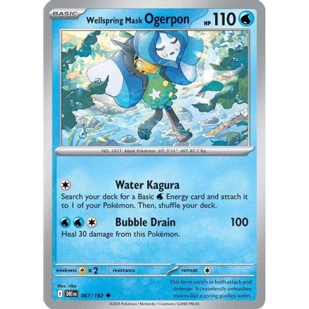 Wellspring Mask Ogerpon 67 - SV10 Destined Rivals
