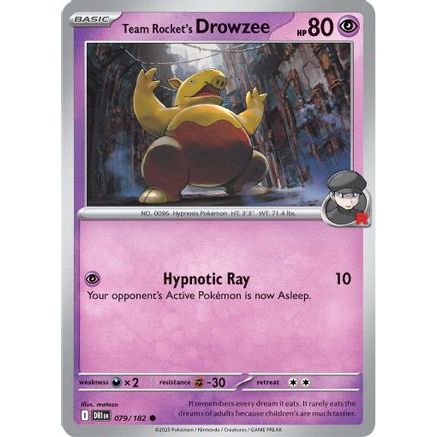 Team Rocket's Drowzee 79 - SV10 Destined Rivals Reverse Holofoil