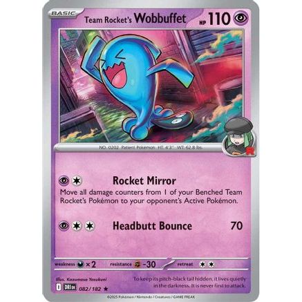 Team Rocket's Wobbuffet 82 - SV10 Destined Rivals Holofoil