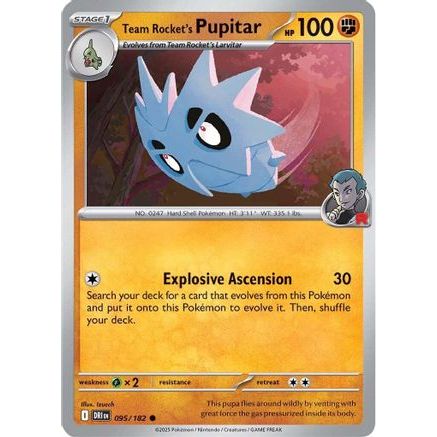 Team Rocket's Pupitar 95 - SV10 Destined Rivals Reverse Holofoil