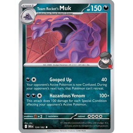 Team Rocket's Muk 124 - SV10 Destined Rivals Reverse Holofoil