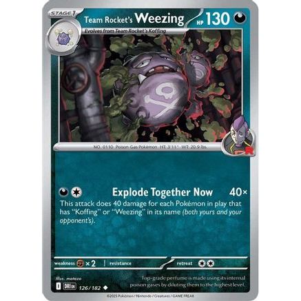 Team Rocket's Weezing - 126/182 126 - SV10 Destined Rivals