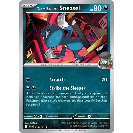 Team Rocket's Sneasel 128 - SV10 Destined Rivals Holofoil