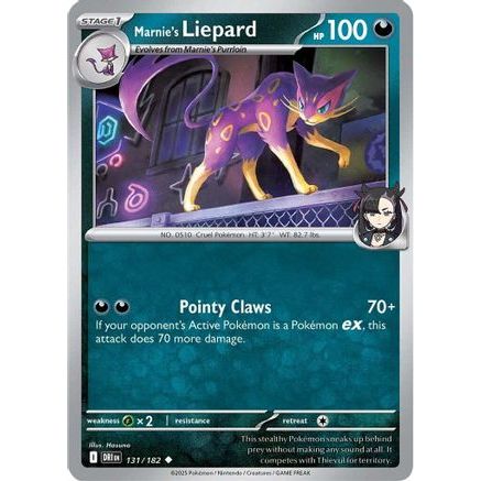 Marnie's Liepard 131 - SV10 Destined Rivals Reverse Holofoil