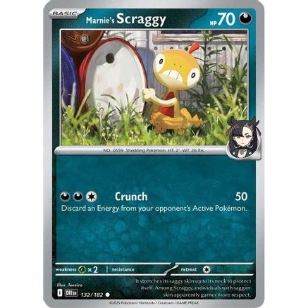 Marnie's Scraggy 132 - SV10 Destined Rivals Reverse Holofoil