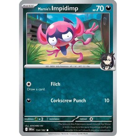 Marnie's Impidimp 134 - SV10 Destined Rivals Reverse Holofoil