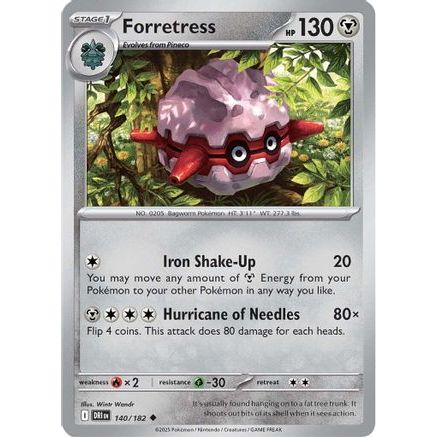 Forretress 140 - SV10 Destined Rivals Reverse Holofoil