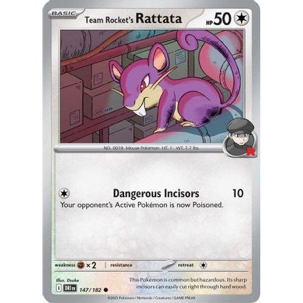 Team Rocket's Rattata 147 - SV10 Destined Rivals