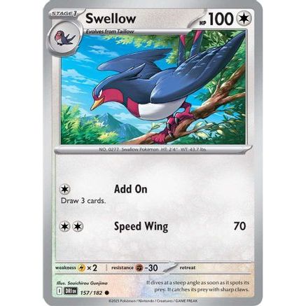 Swellow 157 - SV10 Destined Rivals Reverse Holofoil