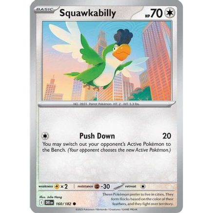 Squawkabilly 160 - SV10 Destined Rivals Reverse Holofoil