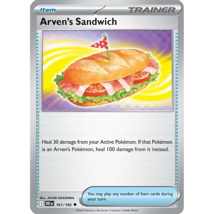 Arven's Sandwich 161 - SV10 Destined Rivals Reverse Holofoil