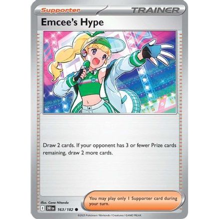 Emcee's Hype - 163/182 163 - SV10 Destined Rivals Reverse Holofoil