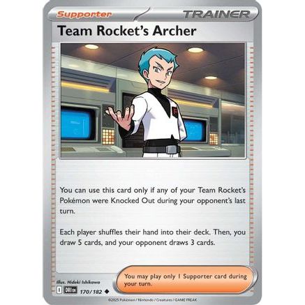 Team Rocket's Archer - 170/182 170 - SV10 Destined Rivals Reverse Holofoil