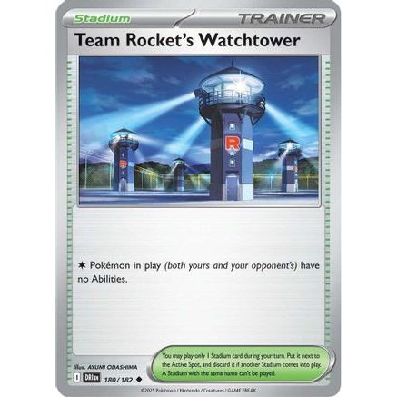 Team Rocket's Watchtower 180 - SV10 Destined Rivals Reverse Holofoil