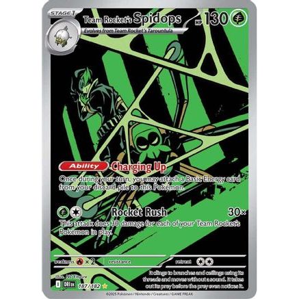 Team Rocket's Spidops - 187/182 187 - SV10 Destined Rivals Holofoil