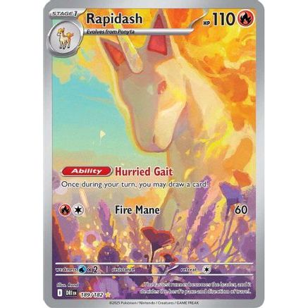 Rapidash - 189/182 189 - SV10 Destined Rivals Holofoil