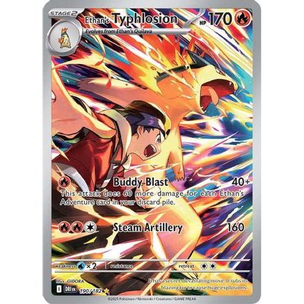 Ethan's Typhlosion - 190/182 190 - SV10 Destined Rivals Holofoil