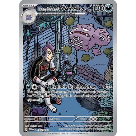 Team Rocket's Weezing - 199/182 199 - SV10 Destined Rivals Holofoil