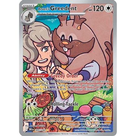 Arven's Greedent - 205/182 205 - SV10 Destined Rivals Holofoil